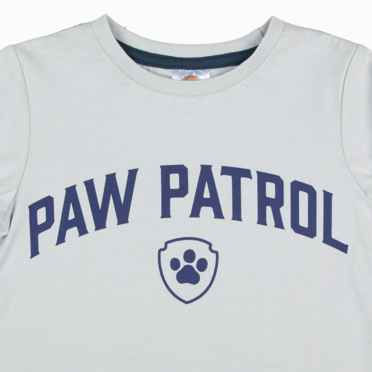 Polera Manga Larga Niño Chase Marshall Gris Paw Patrol-5