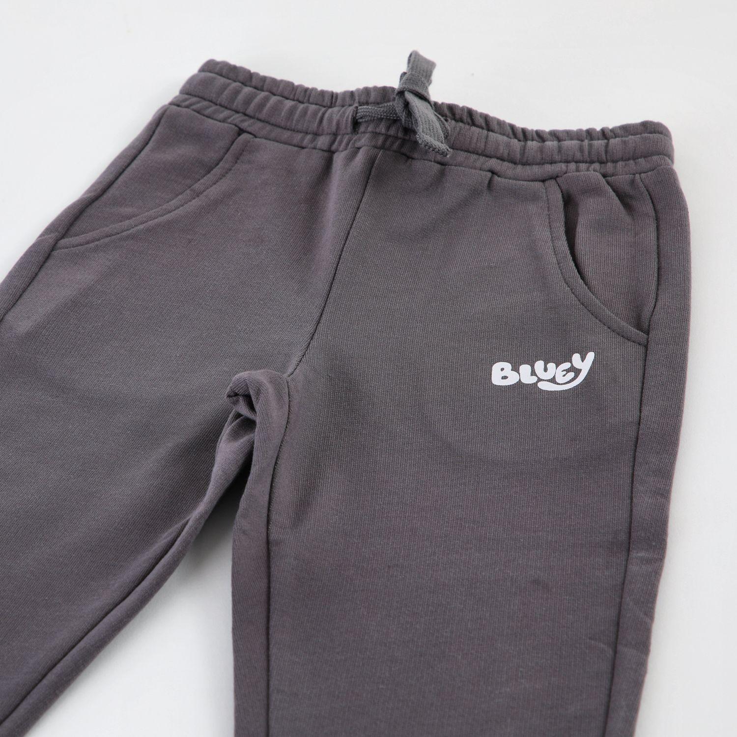 Pantalón de Buzo Niña Personajes Gris Bluey-2