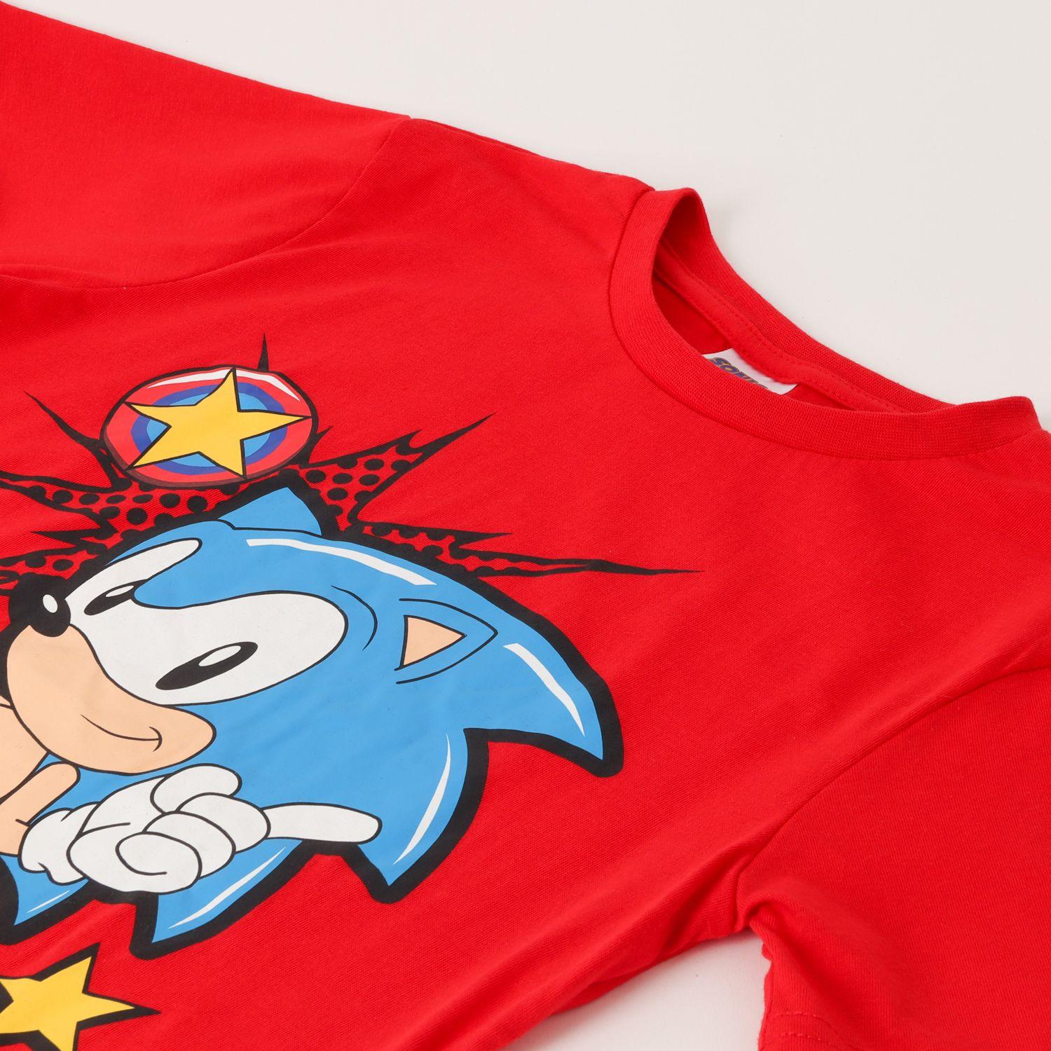 Pijama Corto Niño Sonic Personaje Rojo Sonic-1