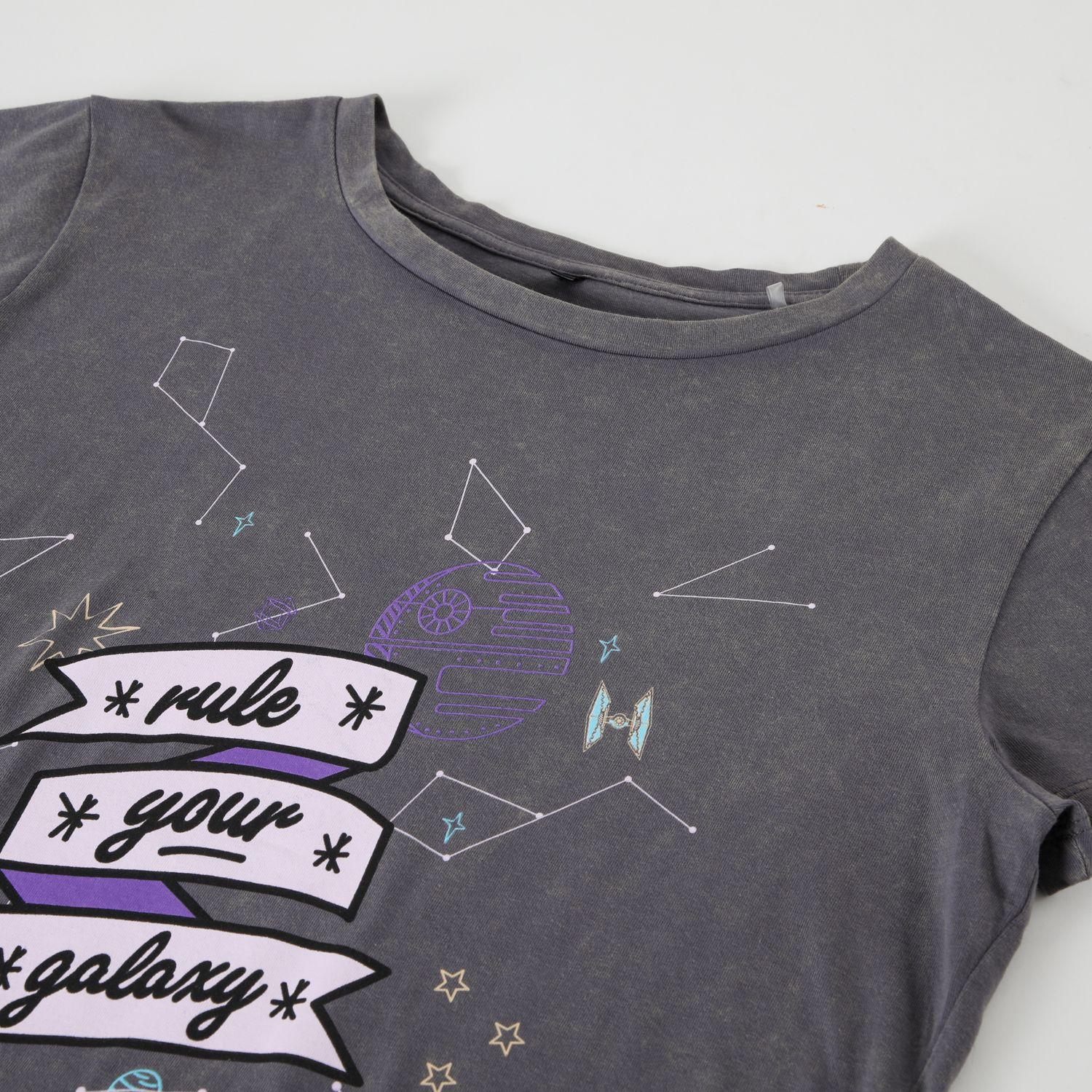 Polera Mujer Rule Your Galaxy Gris Star Wars-1