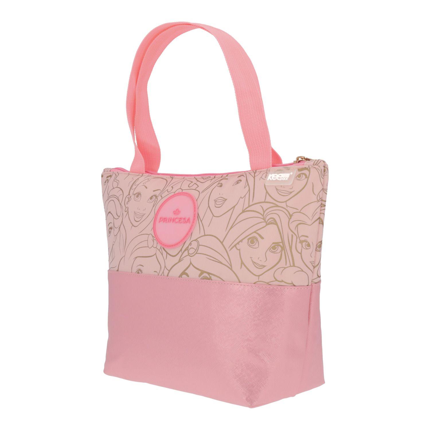 Lonchera Escolar Niña Print Princesas Rosado Disney-3