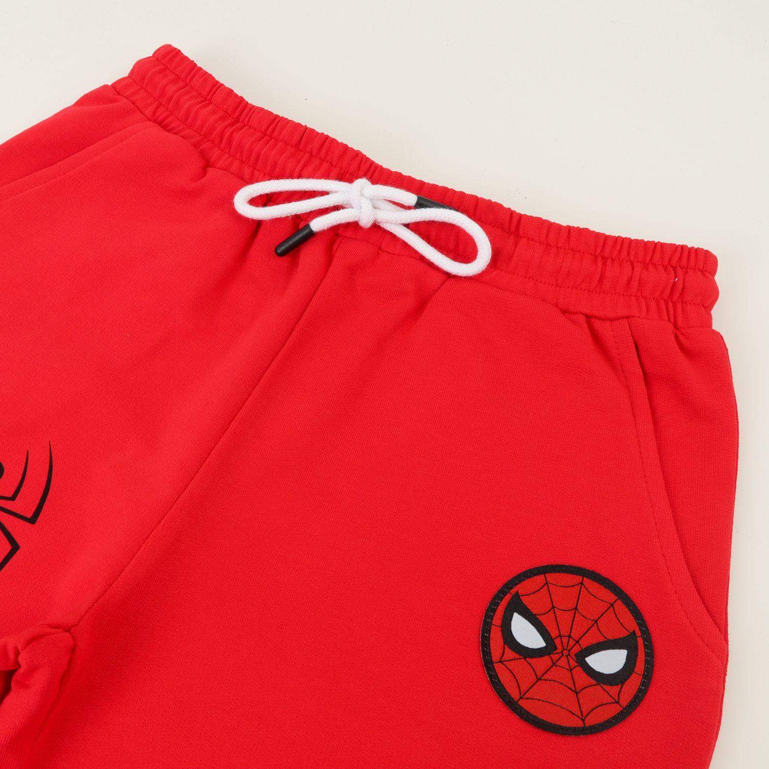 Short Cordón Niño Rojo Spiderman Letras Marvel-2