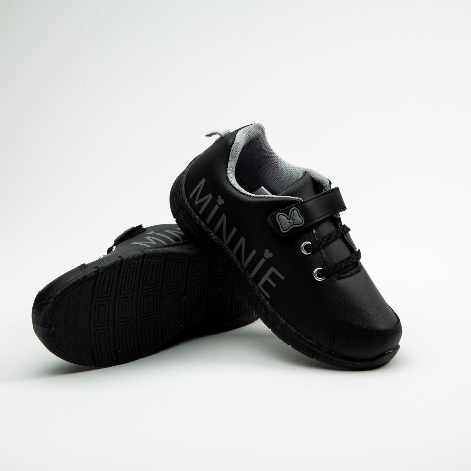 Zapatillas Niña Nombre Negro Minnie Disney-1