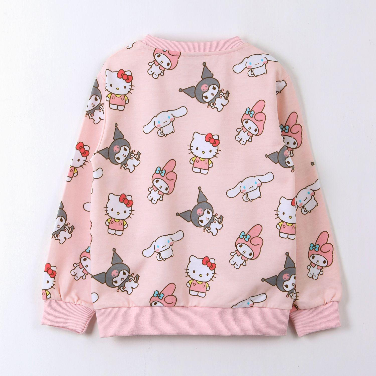 Polerón Cerrado Niña Hello Kitty Rosado-2