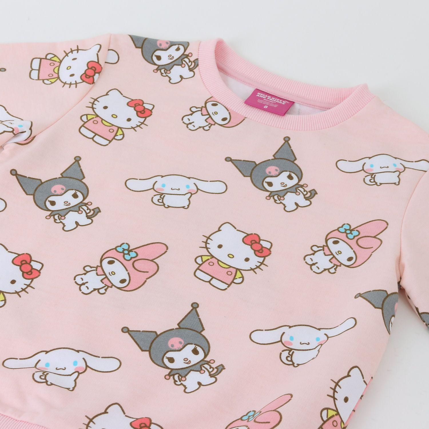 Polerón Cerrado Niña Hello Kitty Rosado-3