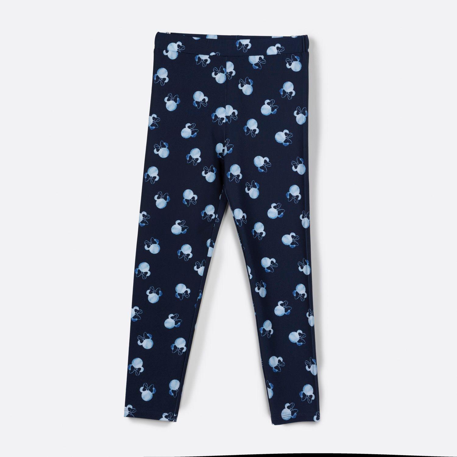 Calza Niña Caritas Minnie Azul Disney-0