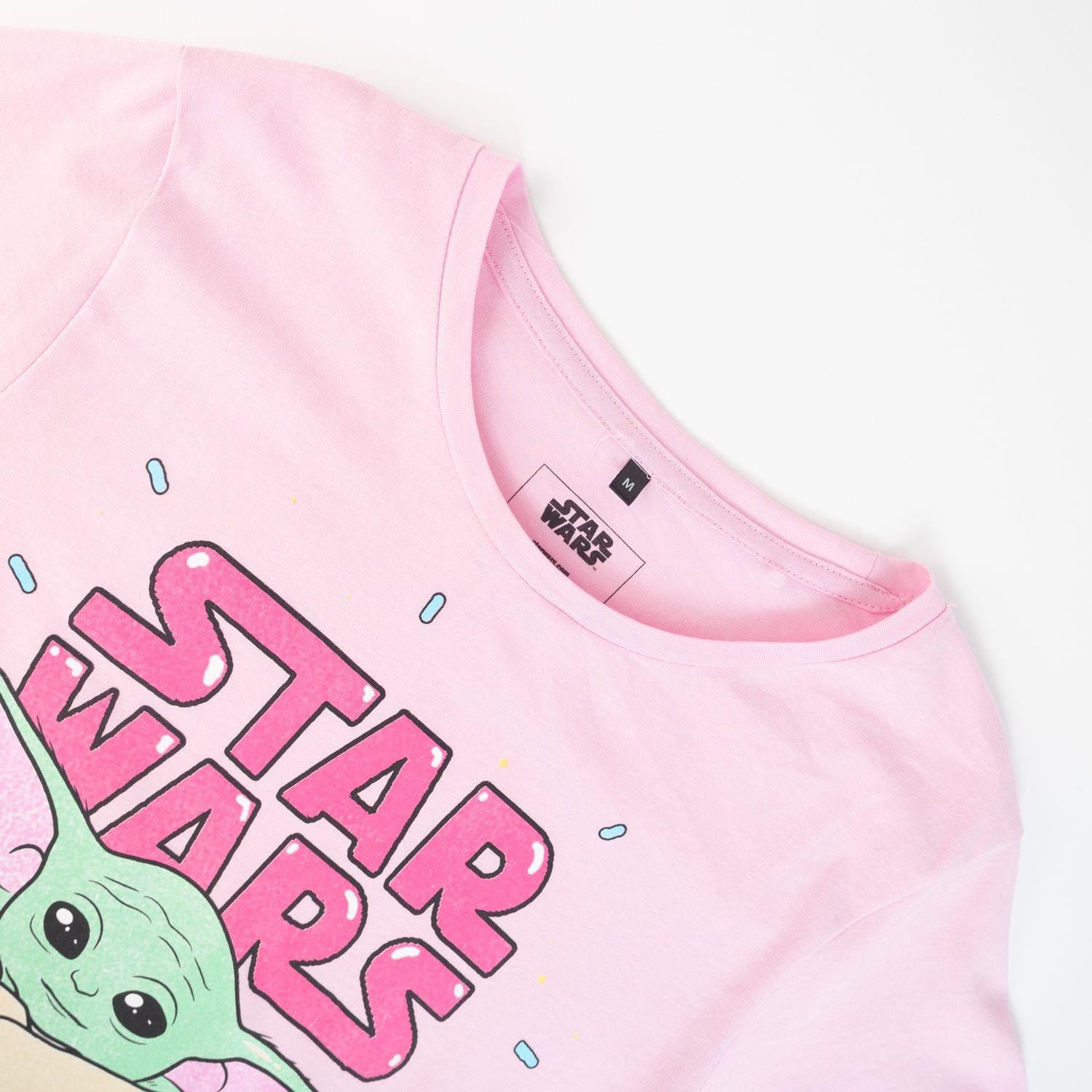 Polera Mujer YOU Star Wars  Grogu Rosado-3