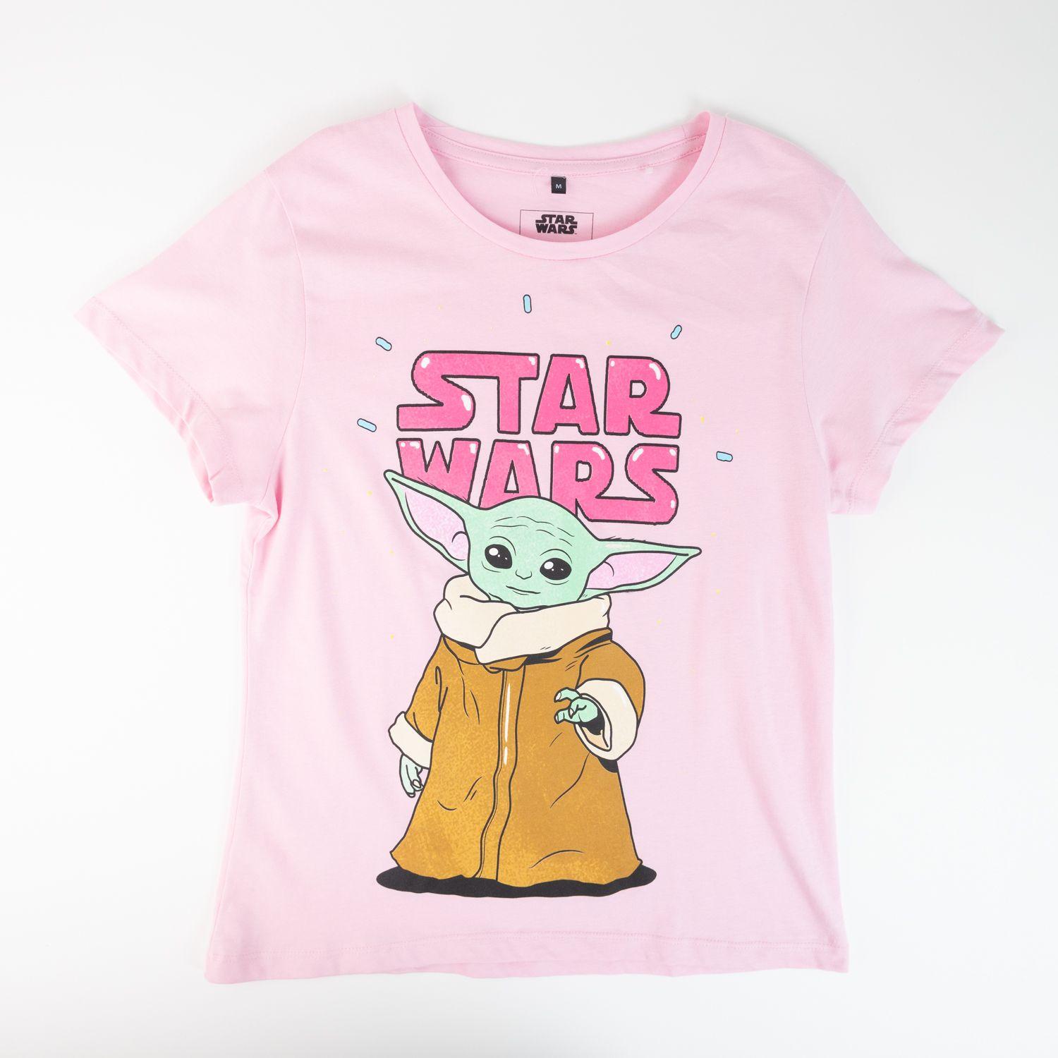 Polera Mujer YOU Star Wars  Grogu Rosado-2