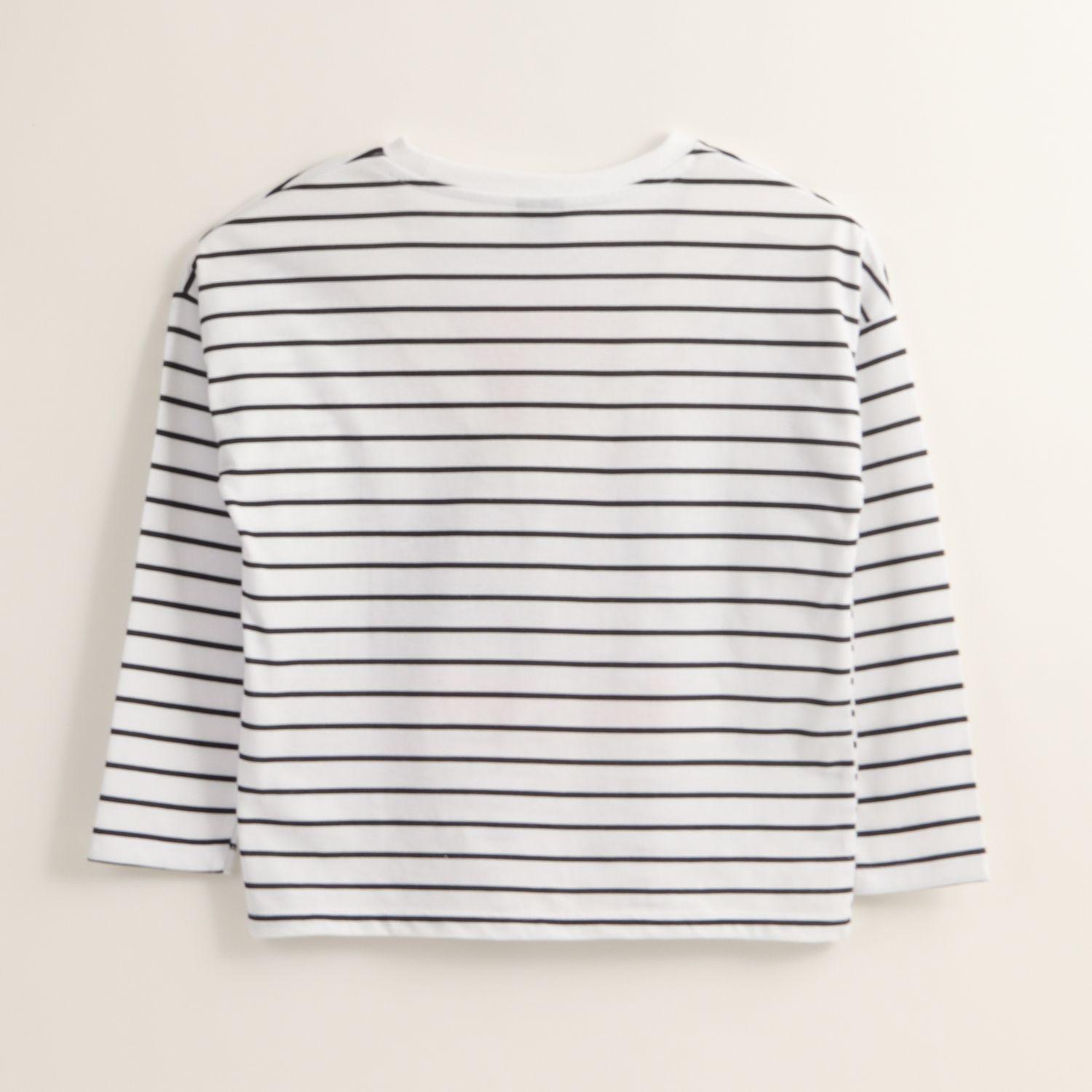 Polera Manga Larga Niña Minnie Classic Lines Blanco Disney-2