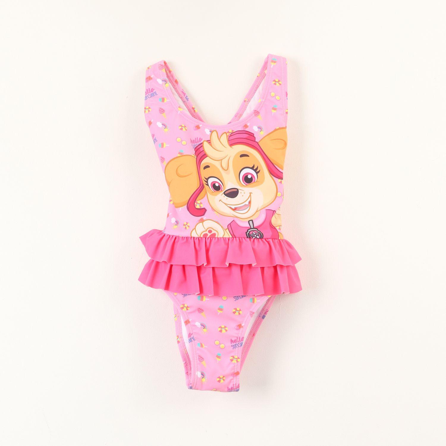 Traje de Baño Tull Niña Rosado Skye Paw Patrol-0