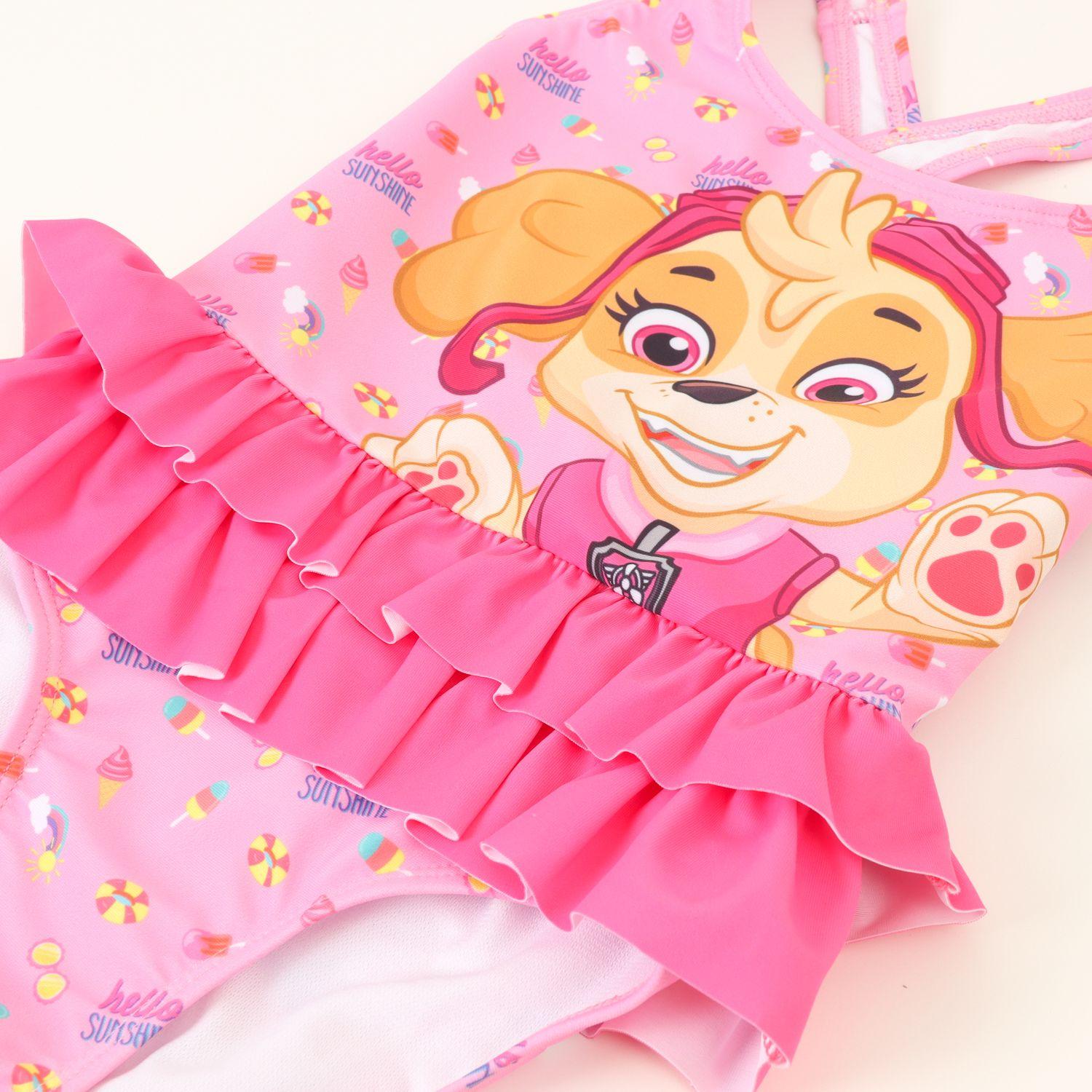 Traje de Baño Tull Niña Rosado Skye Paw Patrol-2