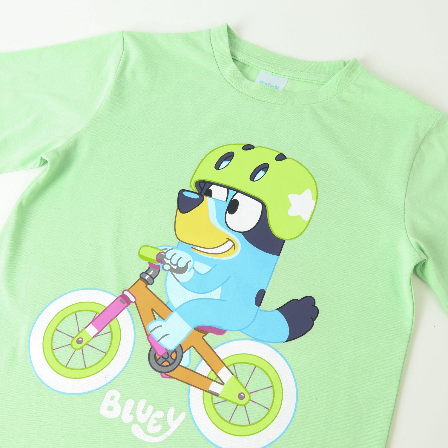 Pijama Corto Niño Verde Bike Bluey-2