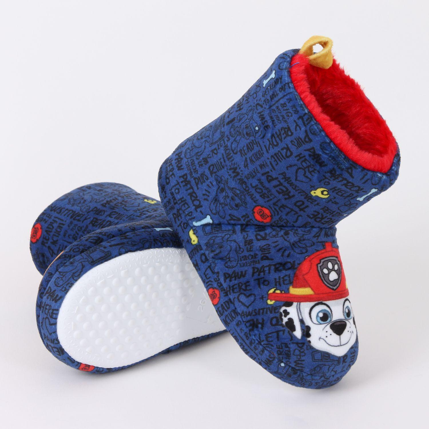 Pantufla Bota Niño Invernal Chase & Marshall Azul Paw Patrol-3