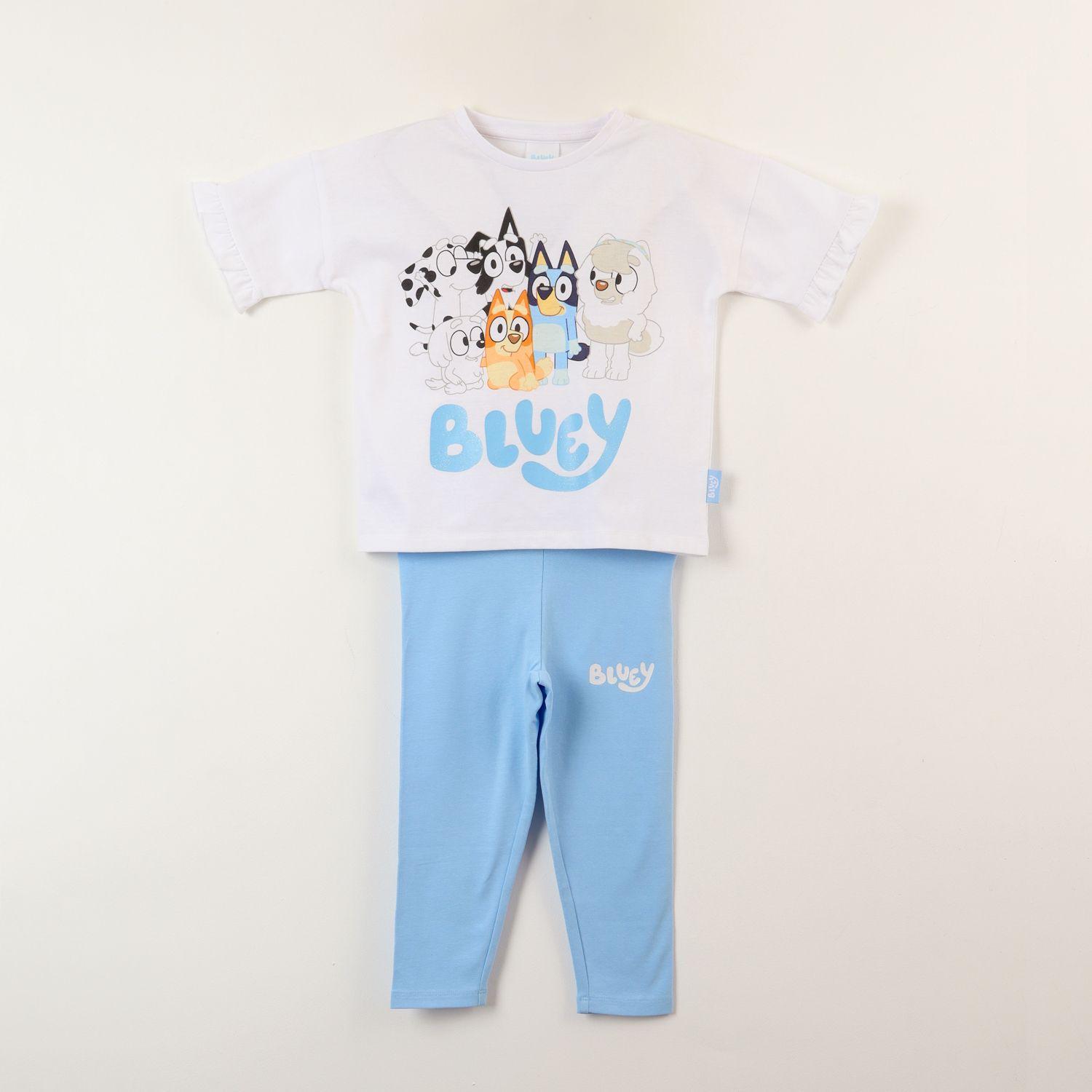 Conjunto Niña Vuelos Blanco Bluey Y Sus Amigos-0