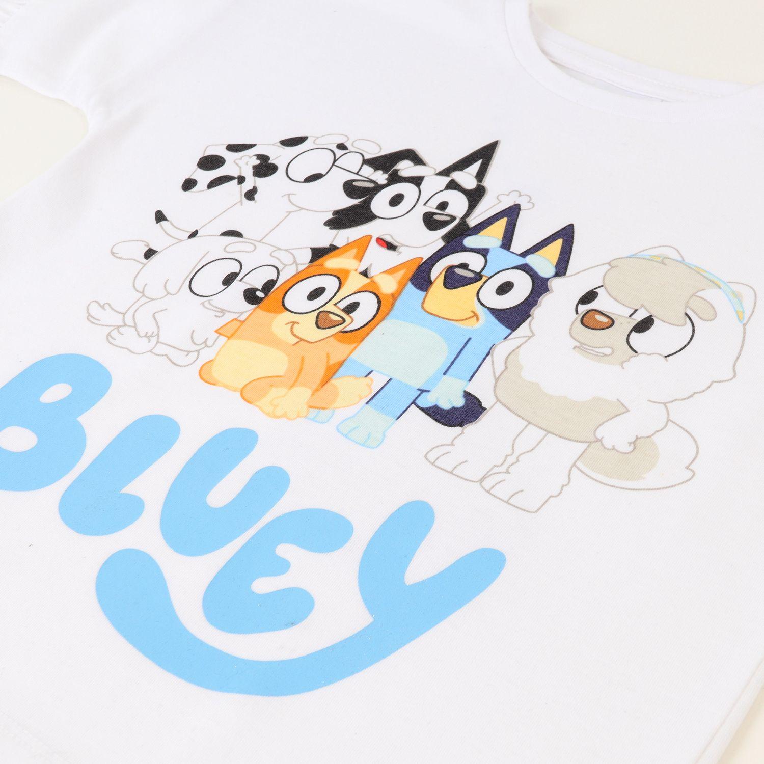 Conjunto Niña Vuelos Blanco Bluey Y Sus Amigos-1