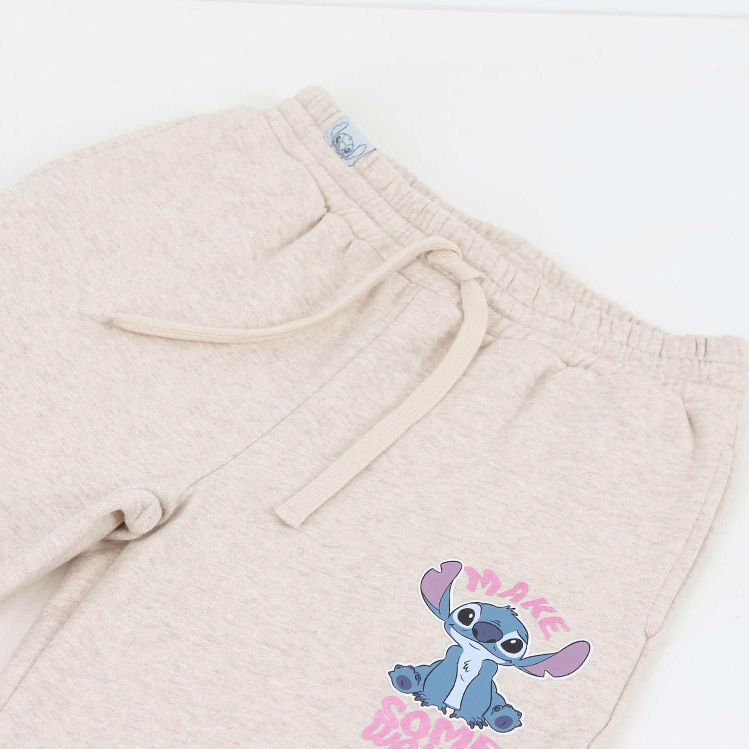 Pantalón de Buzo Niña Flare Lilo & Stitch Rosado Disney-2