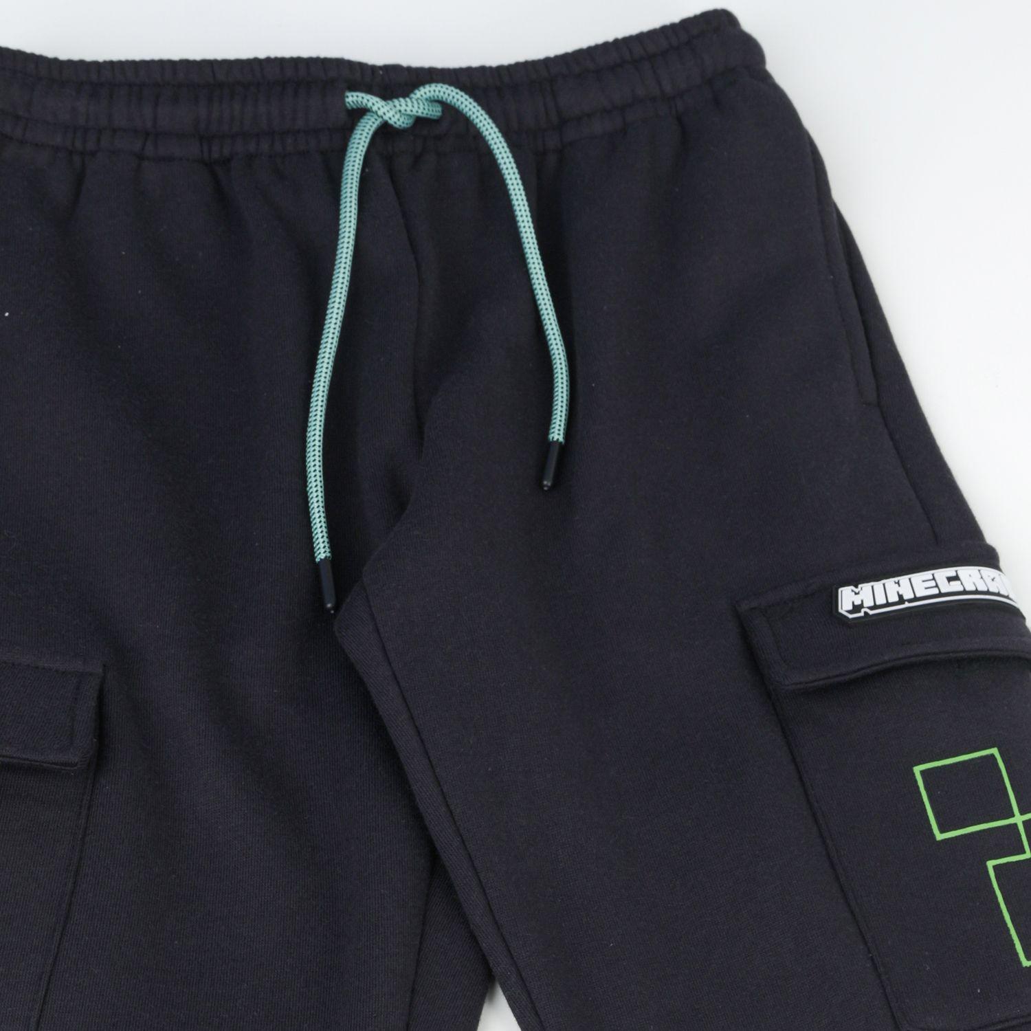 Conjunto Niño Creeper Cargo Verde Minecraft-3