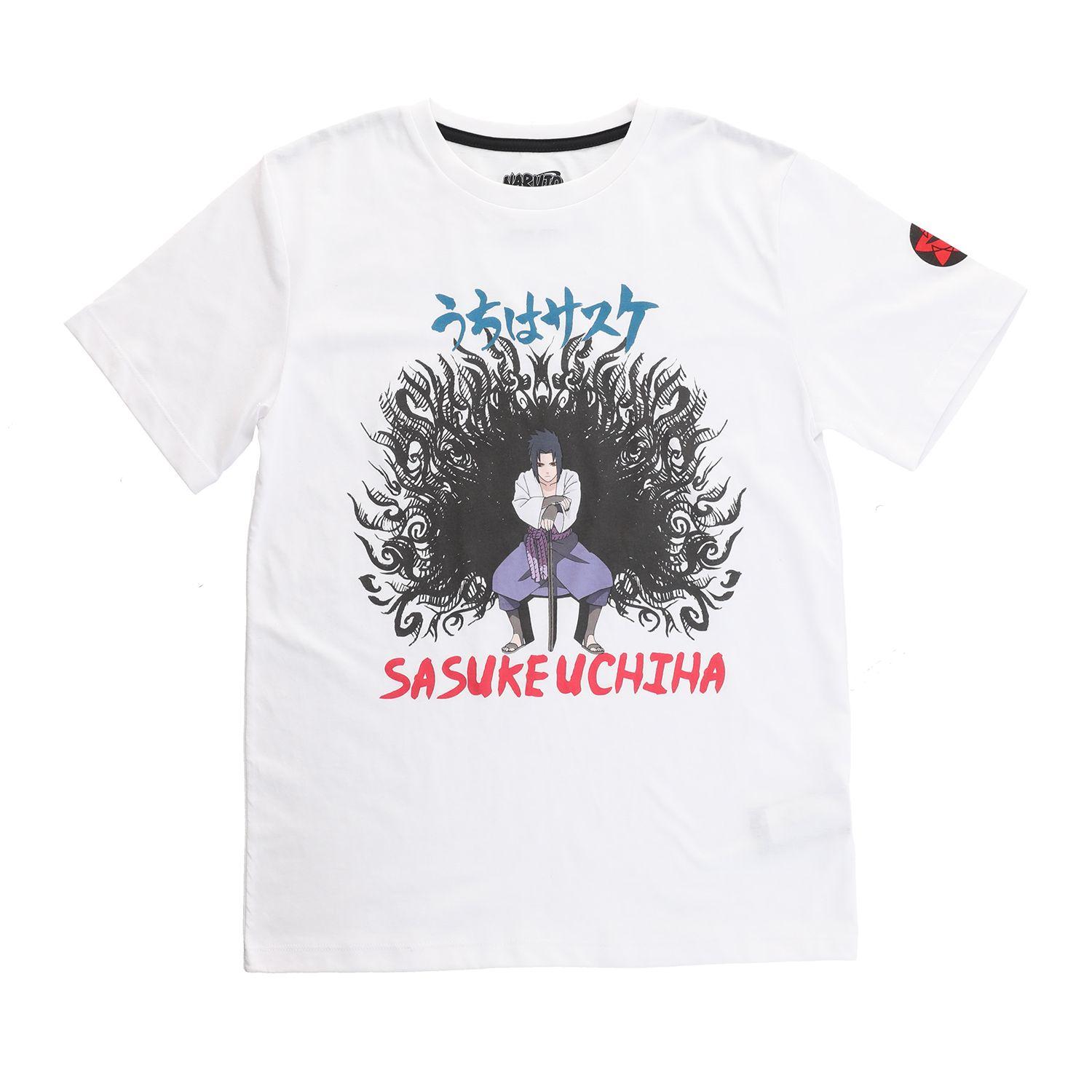 Polera Niño Sasuke Blanco Naruto-2