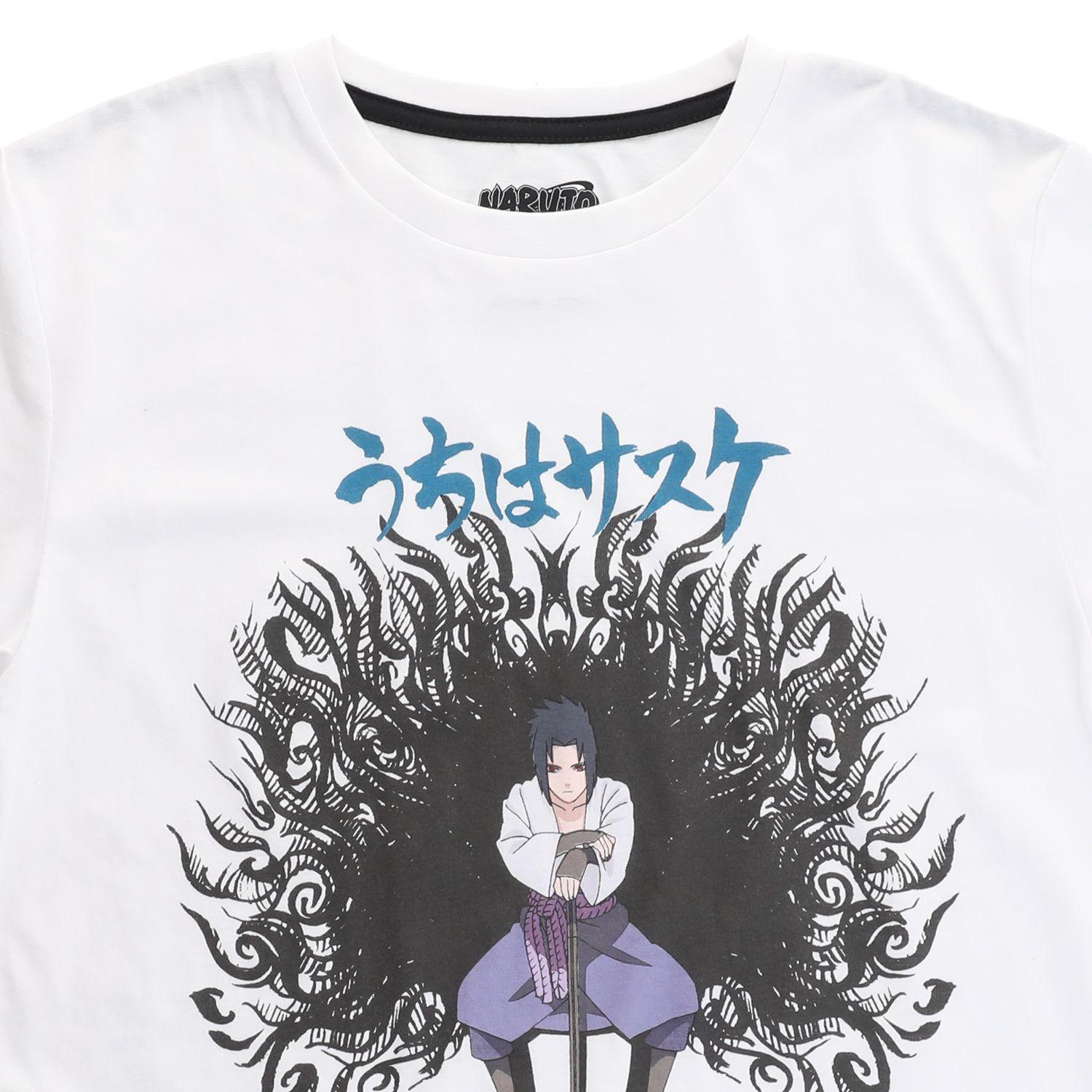 Polera Niño Sasuke Blanco Naruto-4