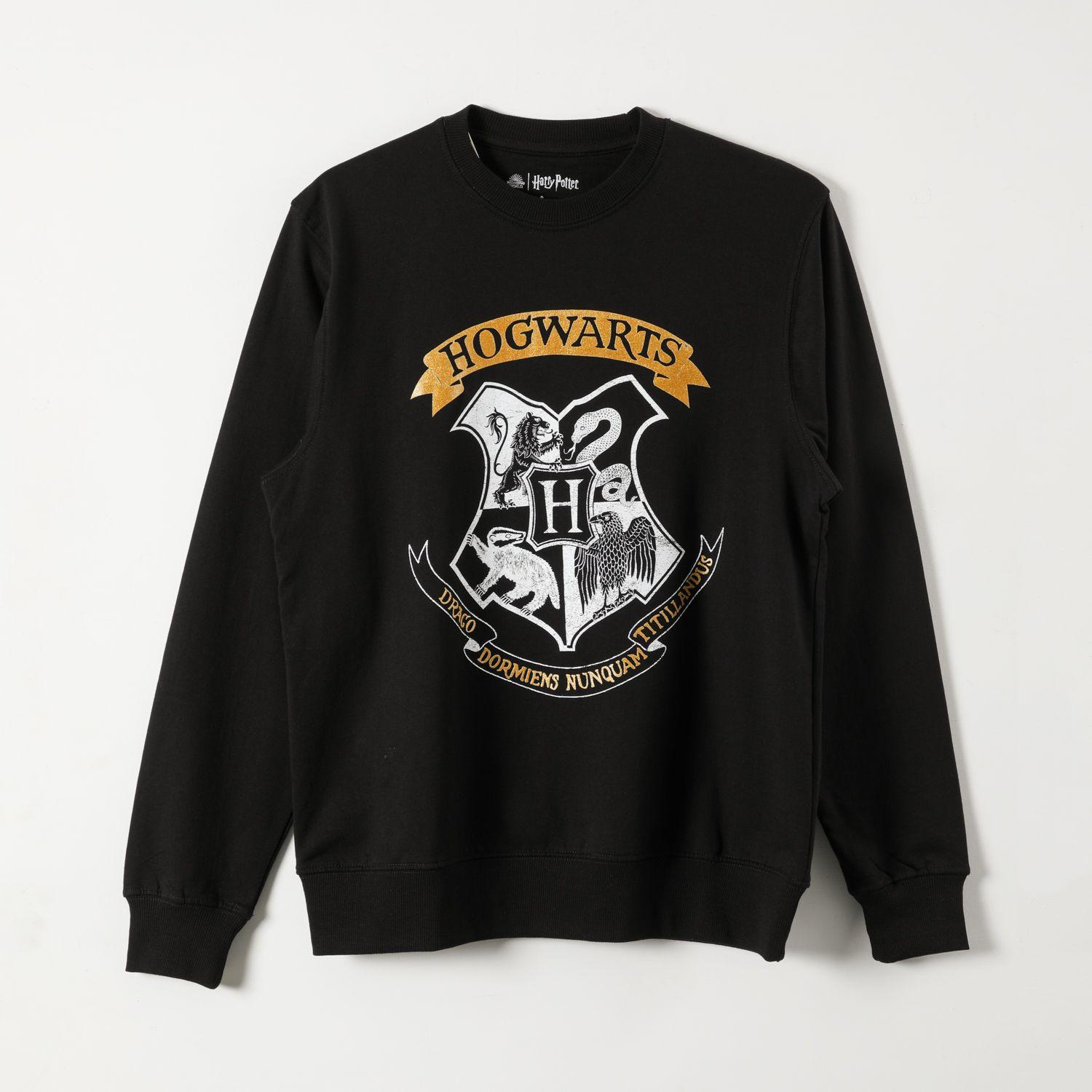 Poleron Cerrado Mujer Escudo Negro Harry Potter-0