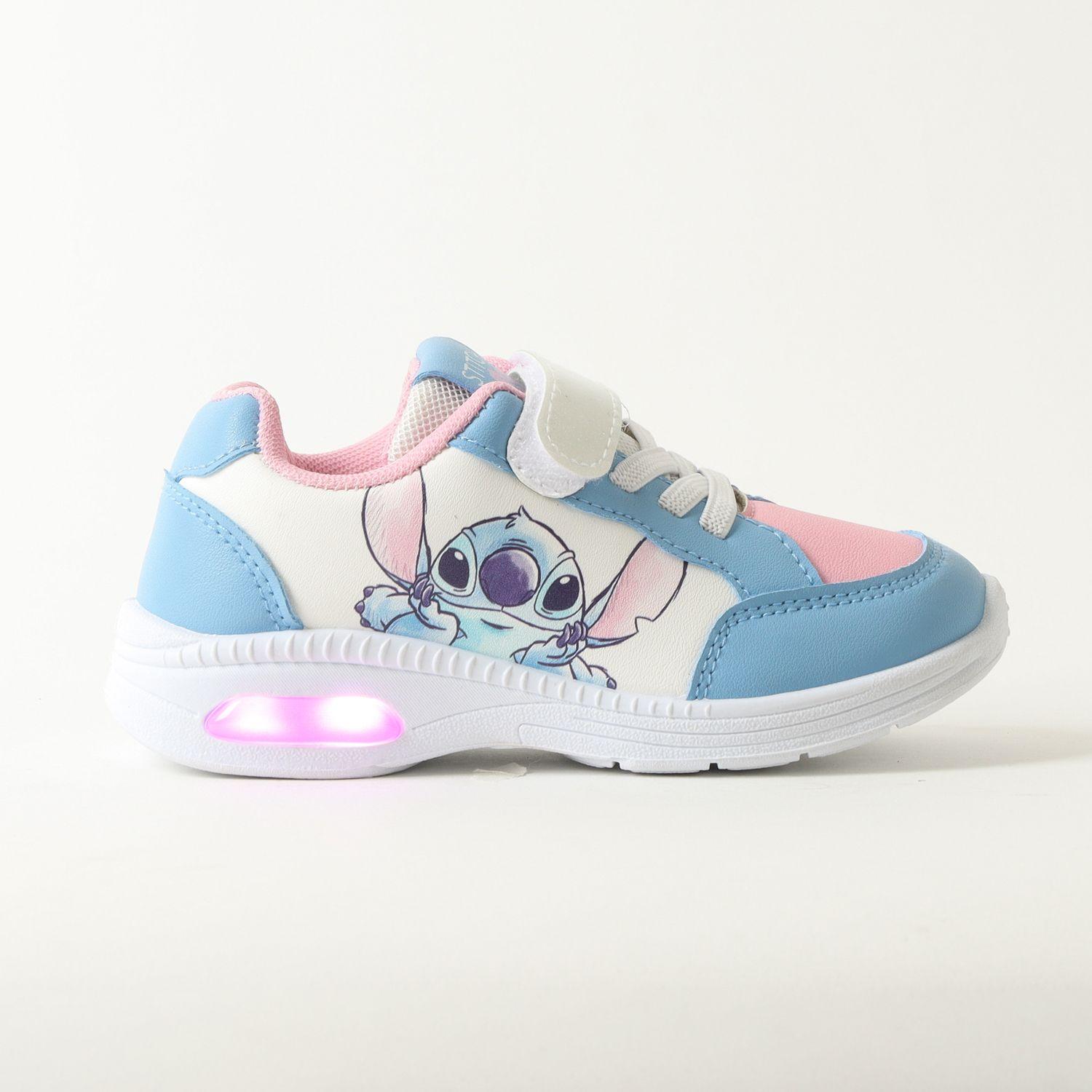 Zapatilla Con Luces Niña Lilo & Stitch Looking Cute Celeste Disney-0