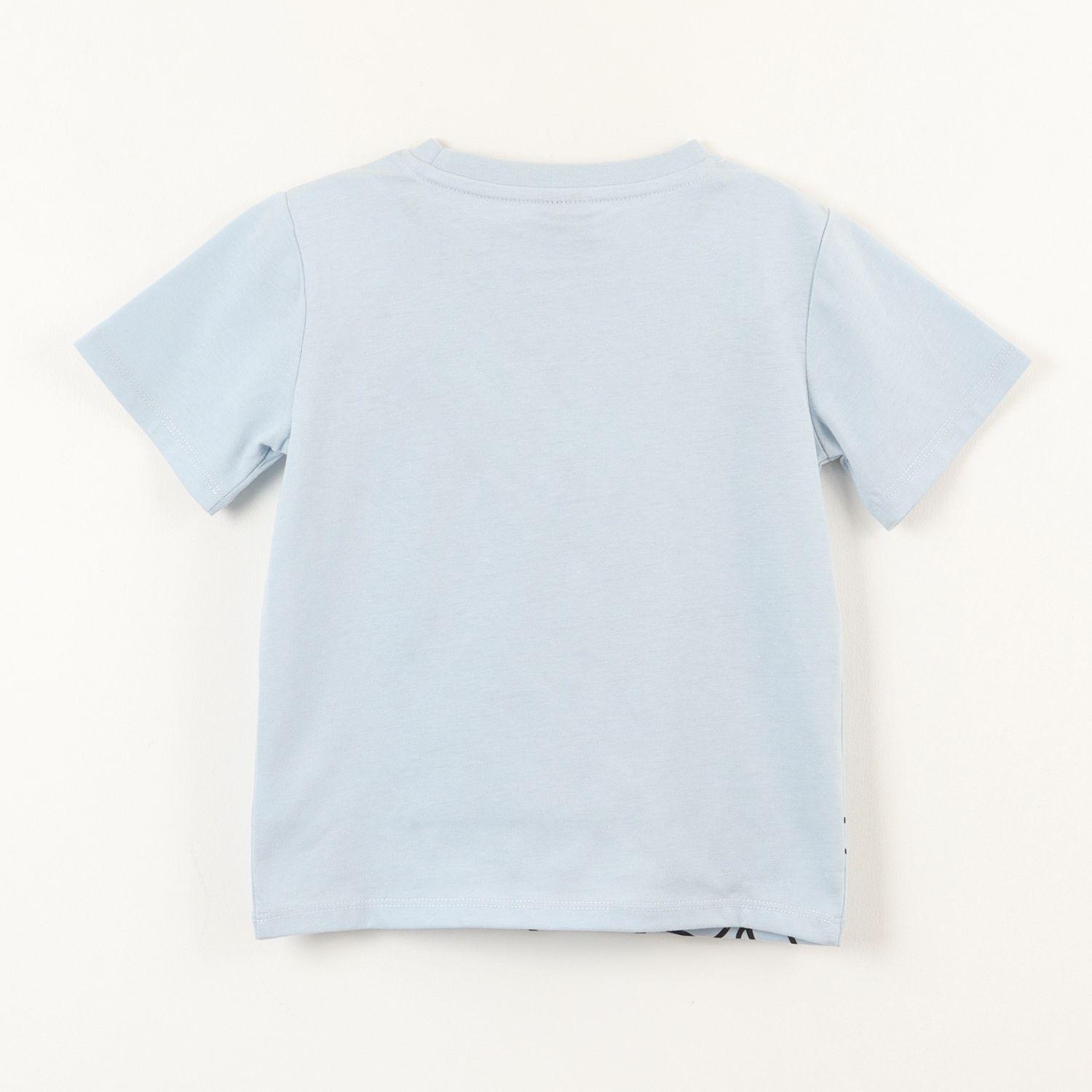 Polera Manga Corta Niño Mickey Bolsillo Celeste Disney-2