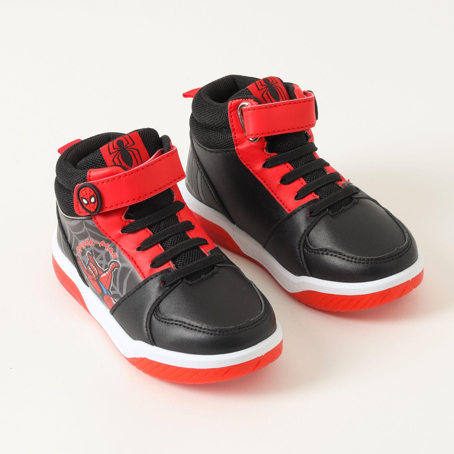 Zapatilla Con Luces Niño Spiderman Hand Gesture Negro Marvel-1
