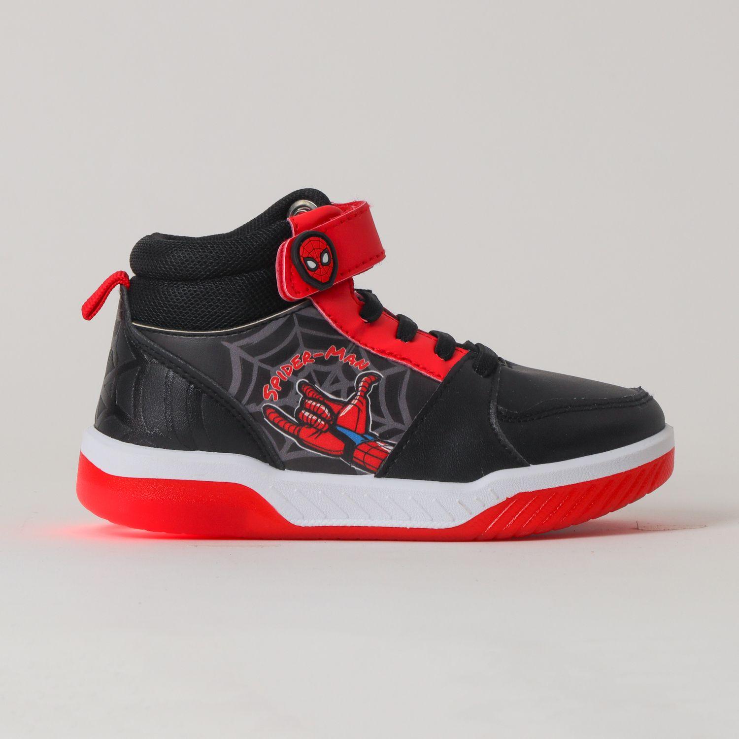 Zapatilla Con Luces Niño Spiderman Hand Gesture Negro Marvel-0