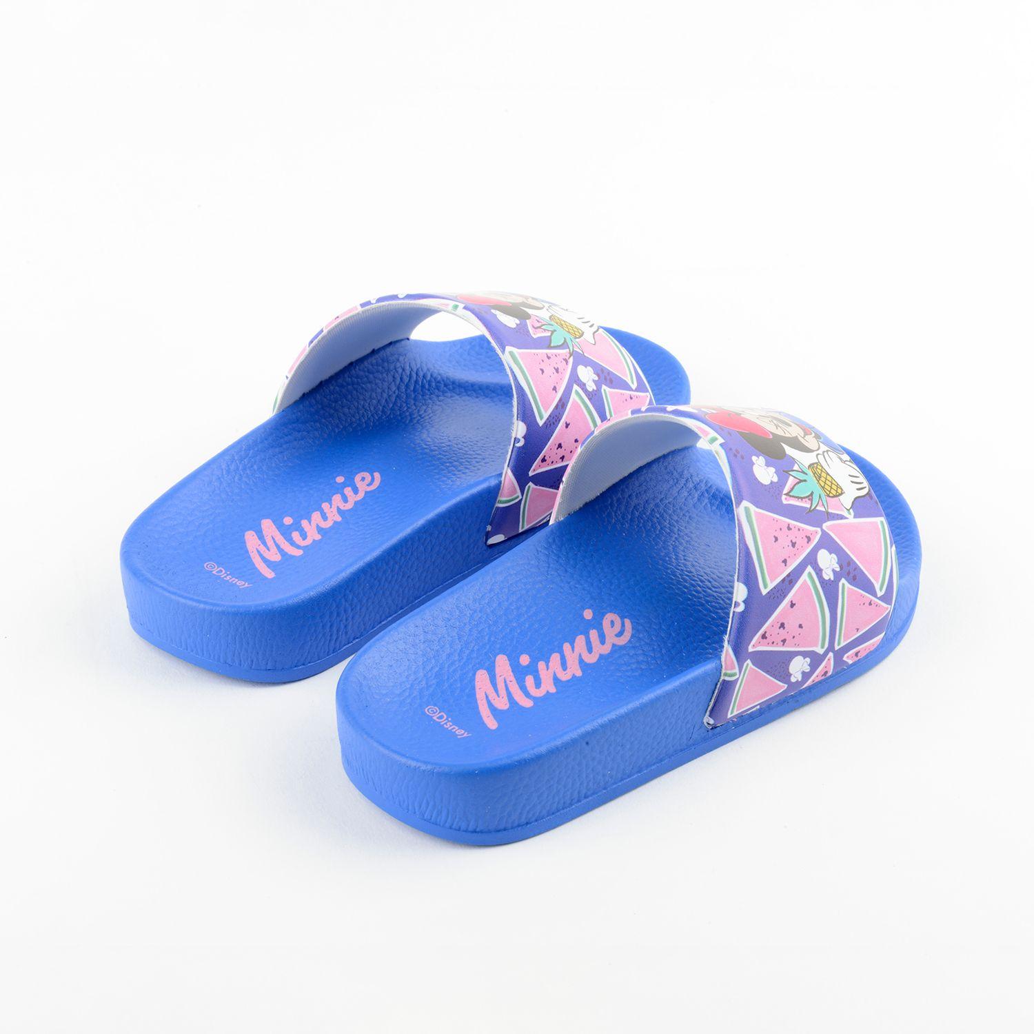 Sandalia Slide Niña Guiño Minnie Azul Disney-2