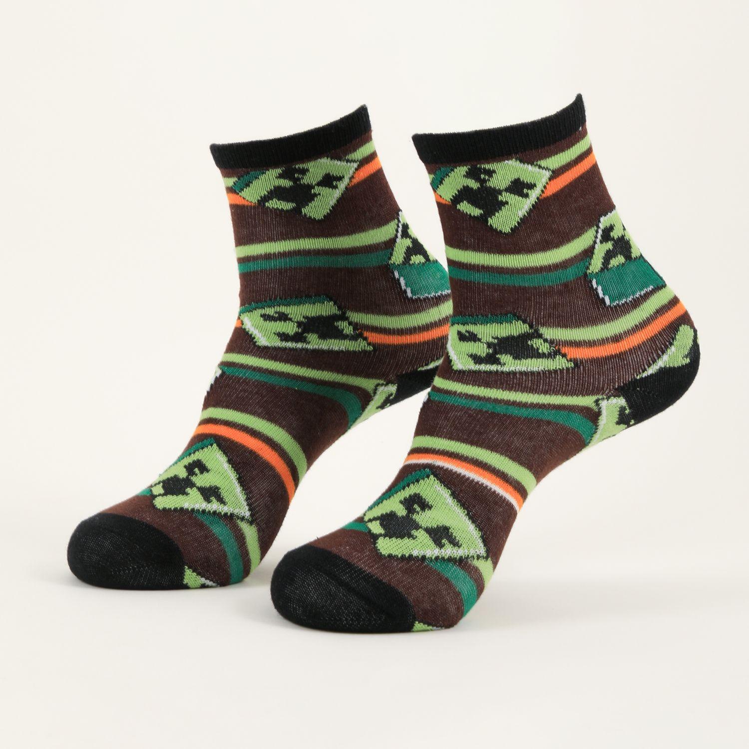 Bipack Calcetines Niño Creepers Verde Minecraft-1