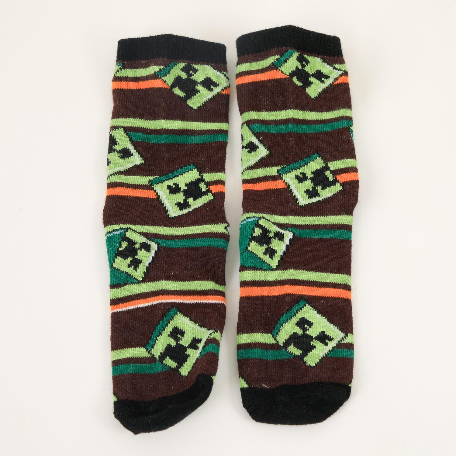 Bipack Calcetines Niño Creepers Verde Minecraft-2