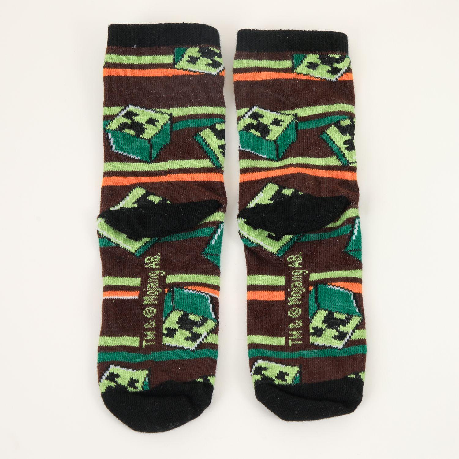 Bipack Calcetines Niño Creepers Verde Minecraft-3