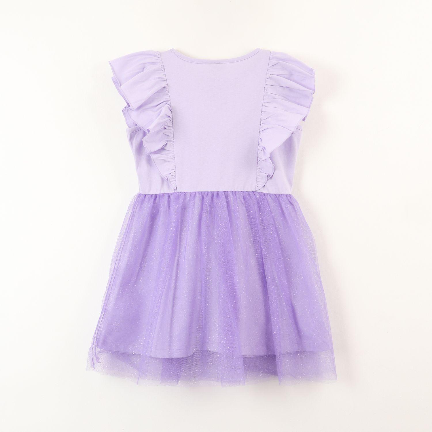 Vestido Niña Tull Lilo & Stitch Angel Hug Morado Disney-2