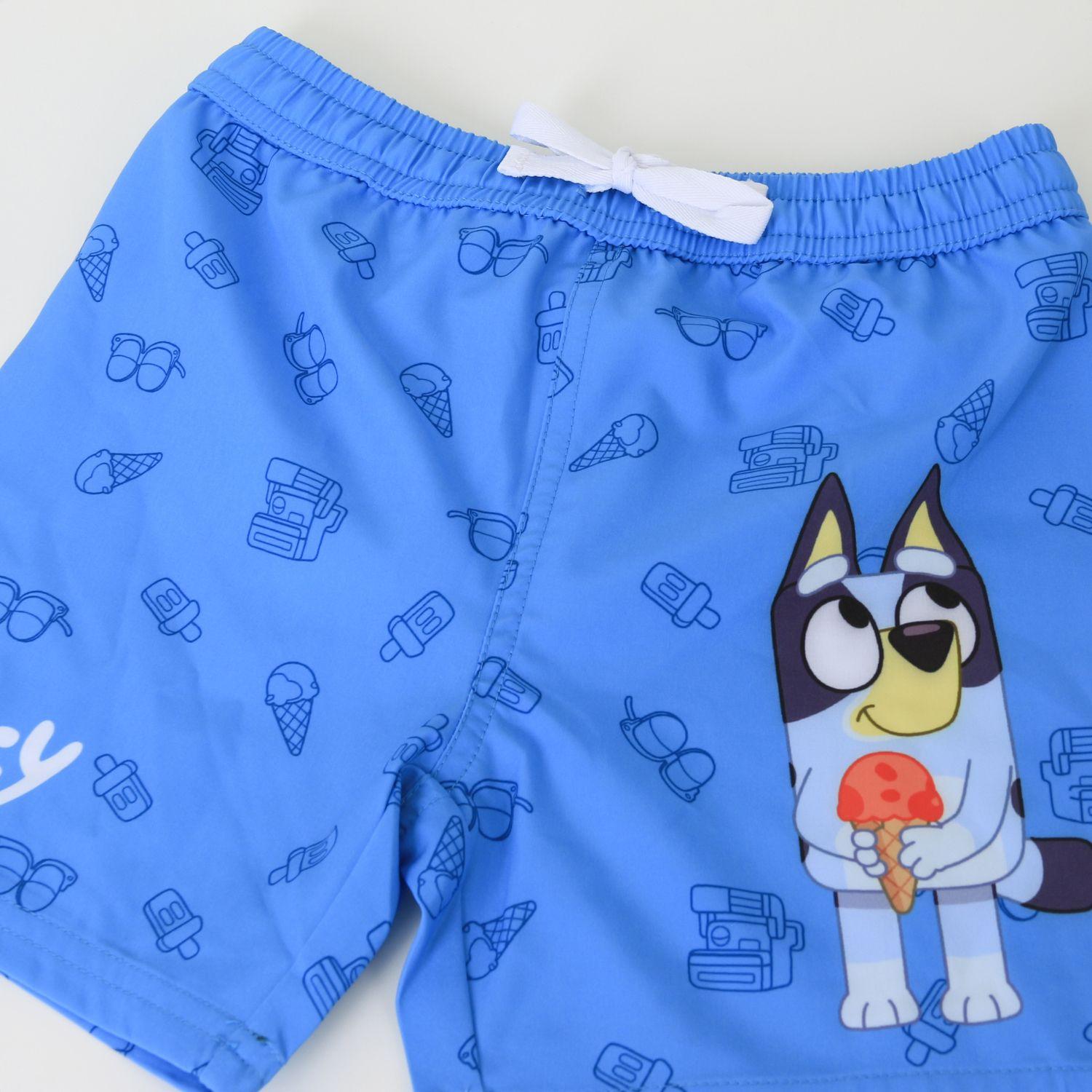 Traje de baño Niño Celeste Personaje Bluey-2