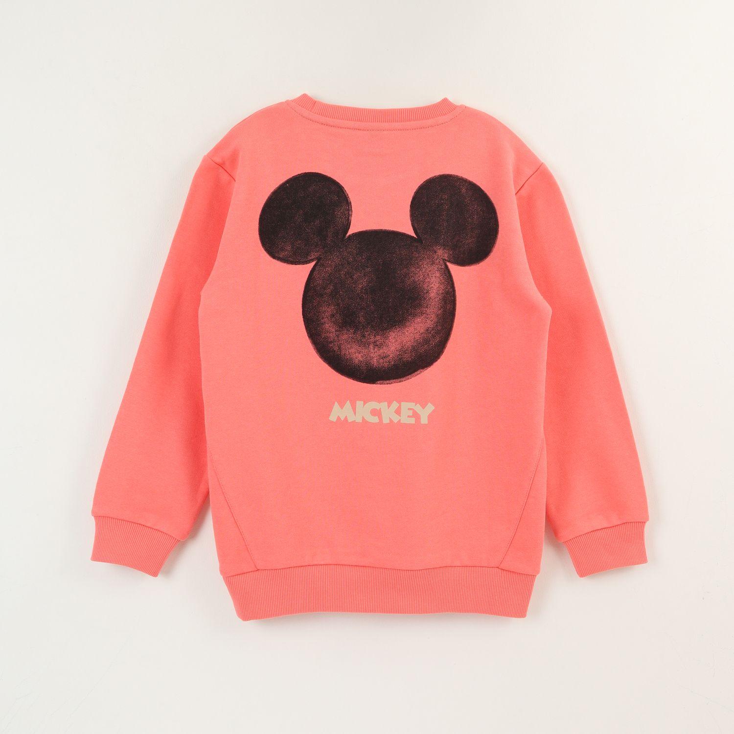 Polerón Cerrado Niño Damasco Back Print Mickey Disney-1