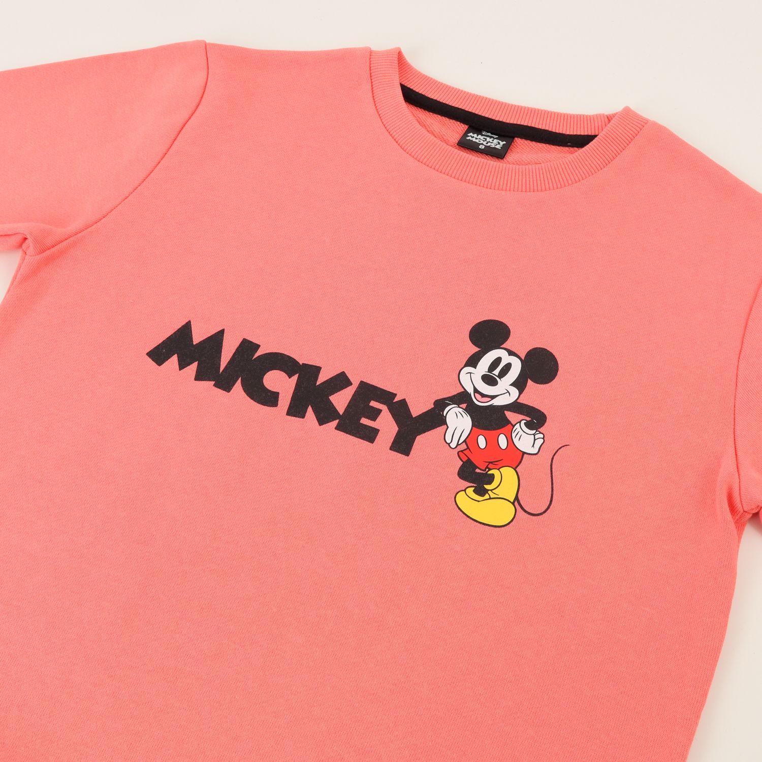 Polerón Cerrado Niño Damasco Back Print Mickey Disney-2