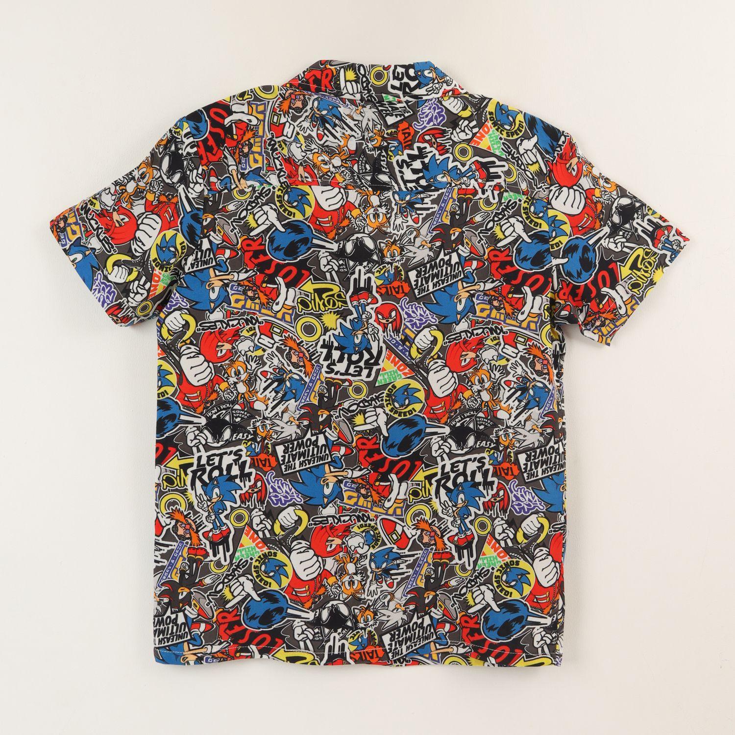 Guayabera Niño Azul Full Print Lets Roll Sonic-2