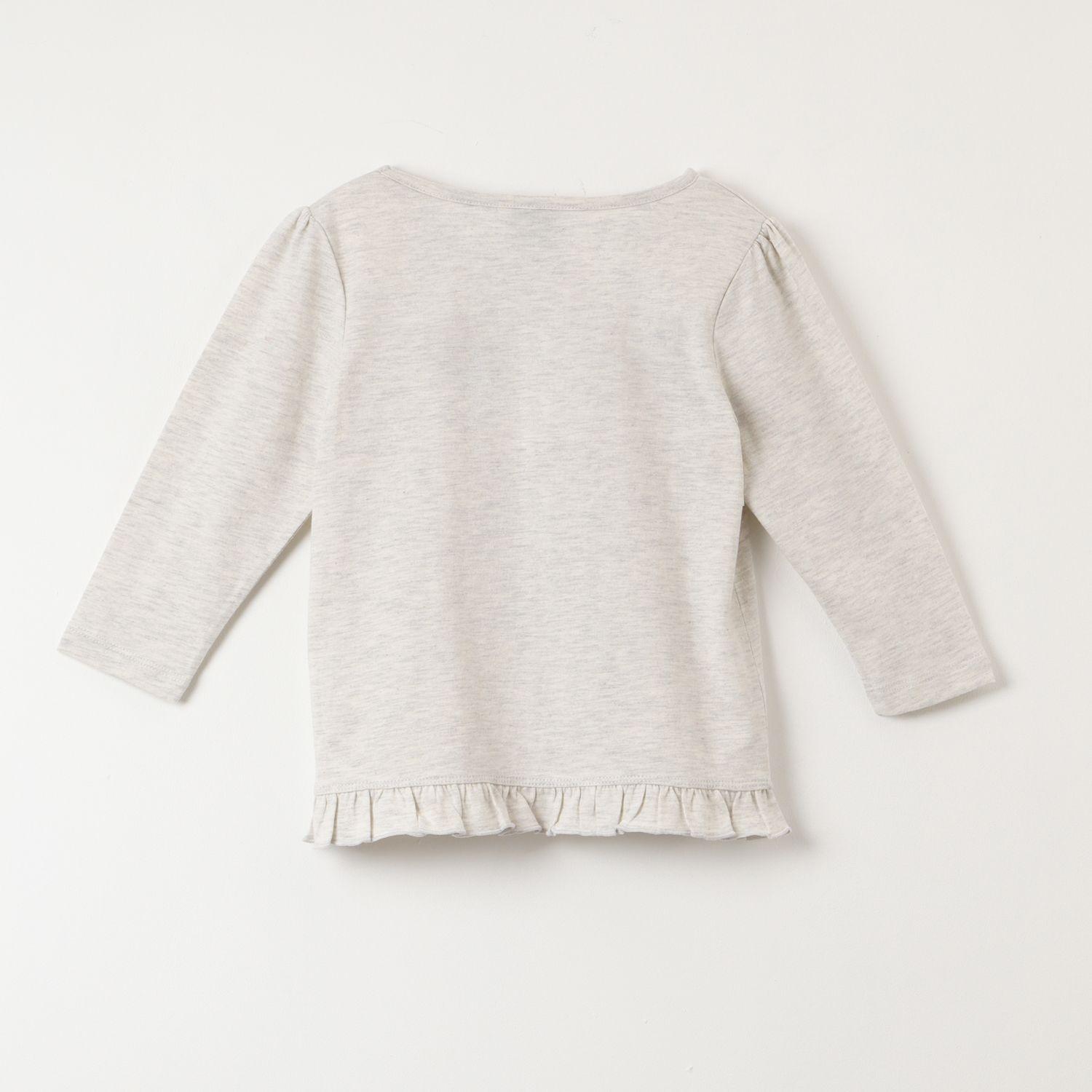 Polera Manga Larga Niña Minnie Smile Gris Disney-2