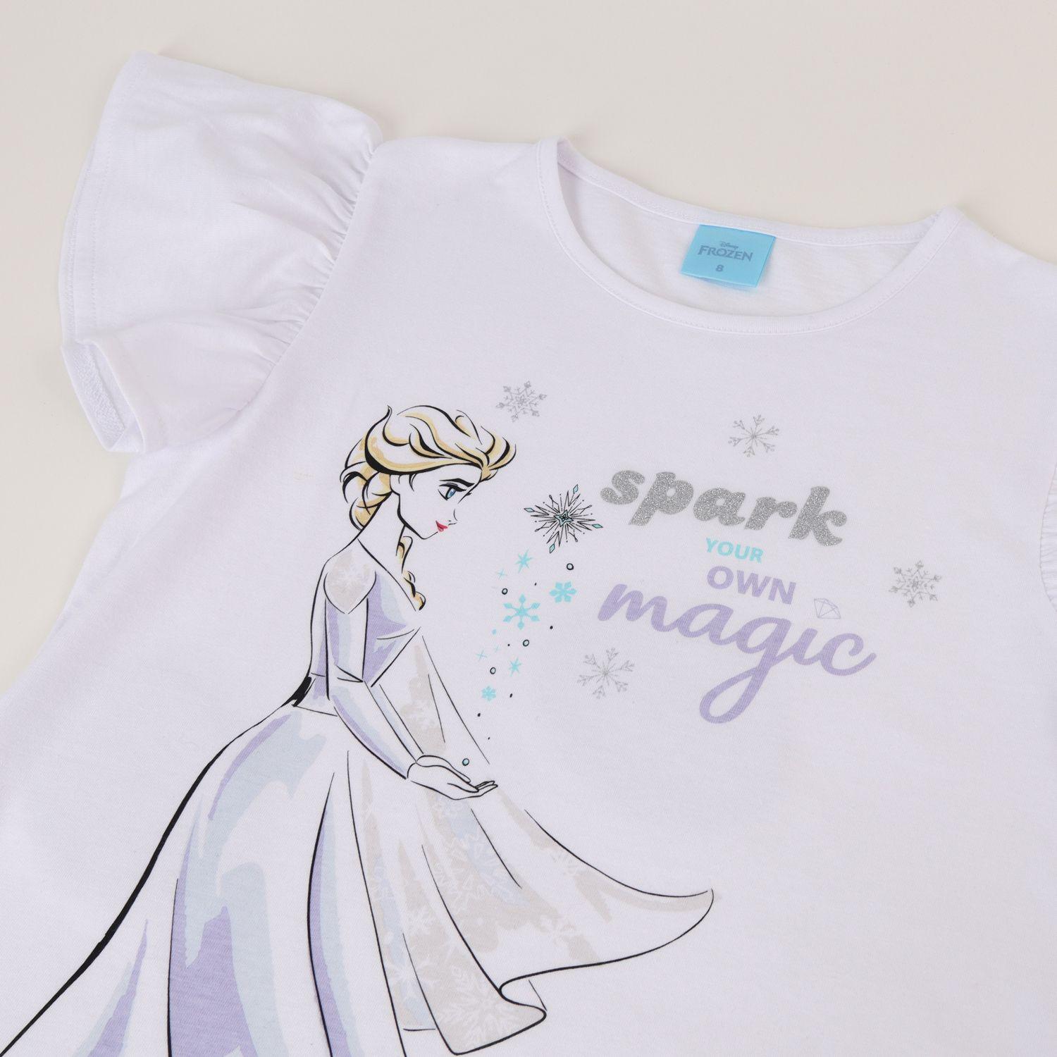 Conjunto Tull Niña Frozen Elsa Sparks Blanco Disney-1