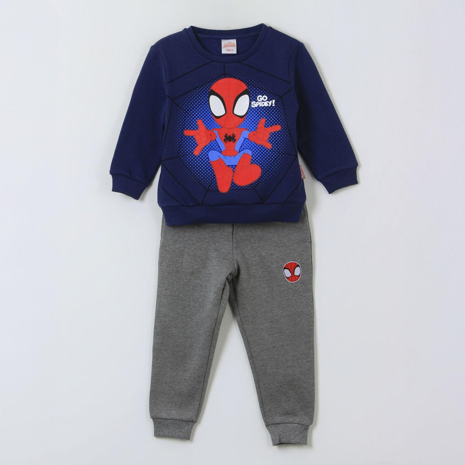 Conjunto Buzo Niño Print Go Spidey Azul Marvel-0