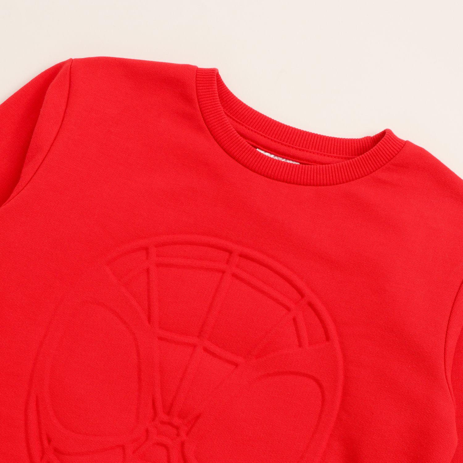 Poleron Cerrado Niño Spidey Relieve Emboss Rojo Marvel-1