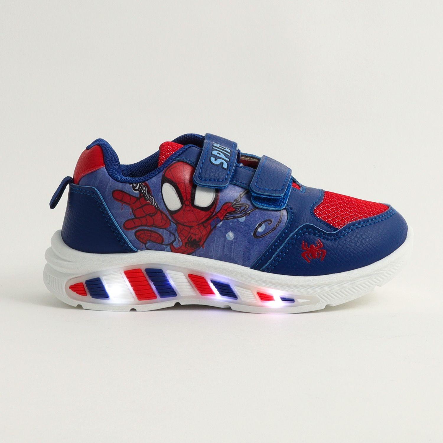Zapatilla Con Luces Niño Spidey Flying Azul Marvel-0