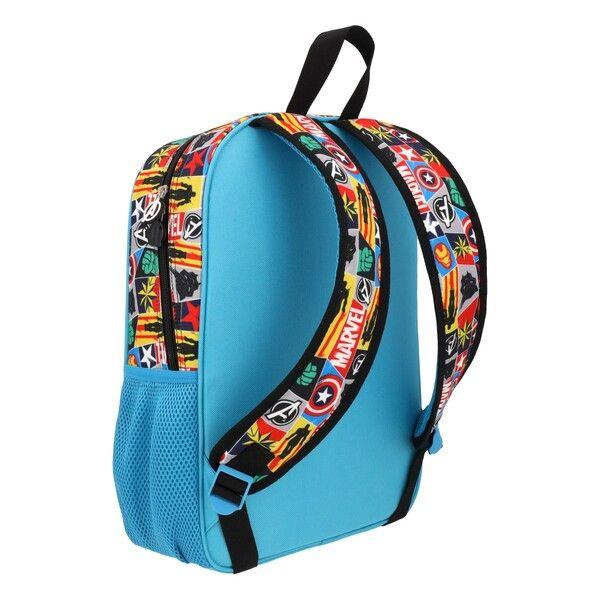 Mochila Escolar Niño Avengers Print Celeste Marvel-5