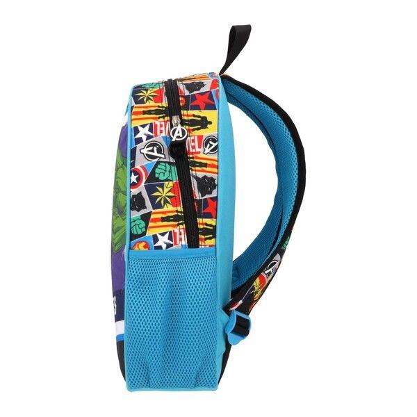 Mochila Escolar Niño Avengers Print Celeste Marvel-6