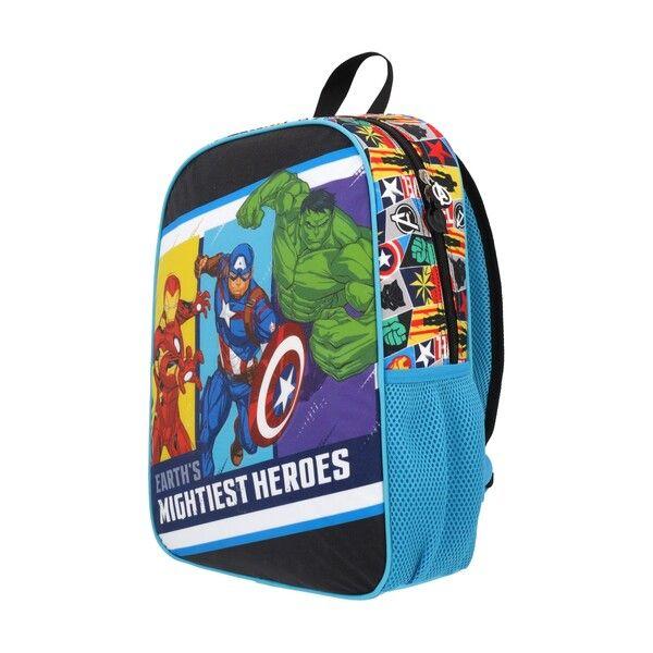 Mochila Escolar Niño Avengers Print Celeste Marvel-7