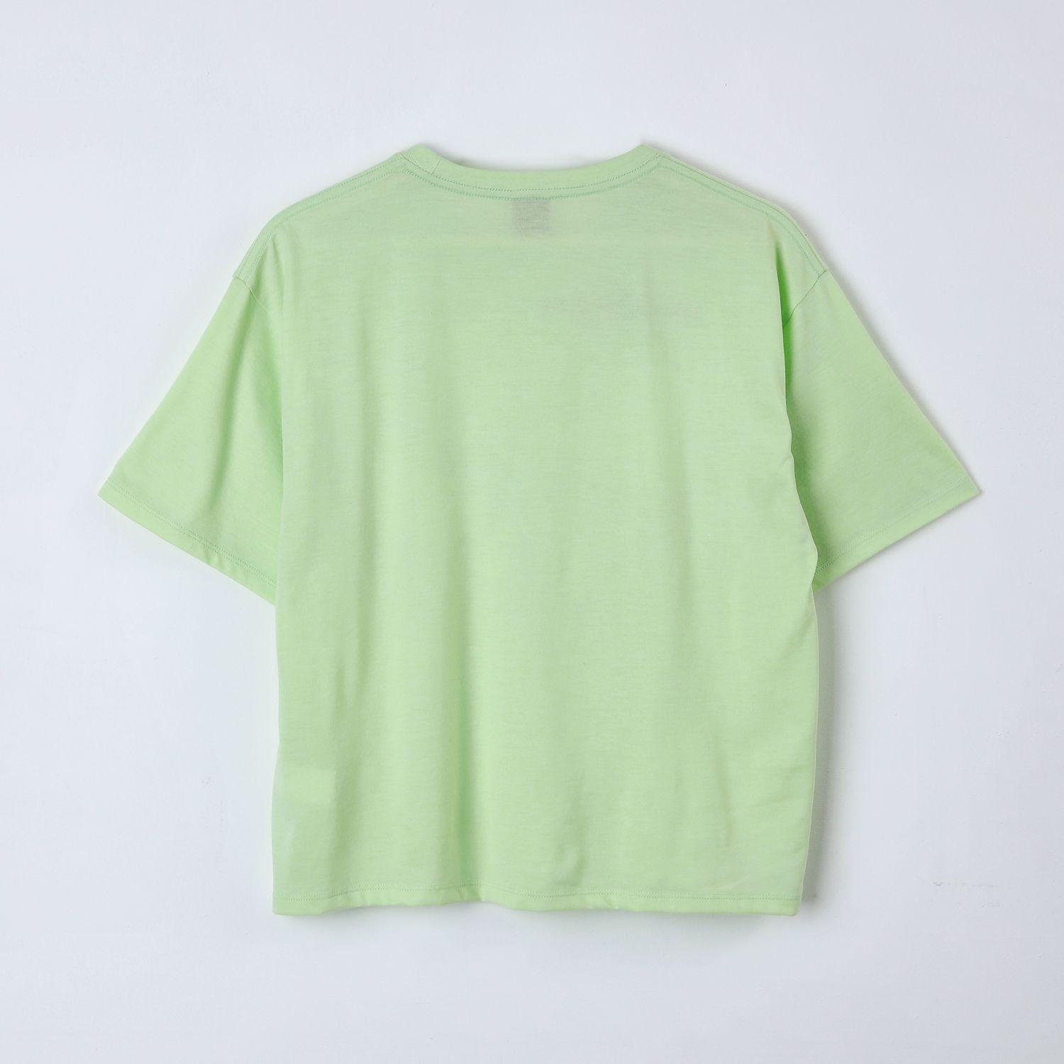 Polera Manga Corta Niña Verde Book Club BT21-2
