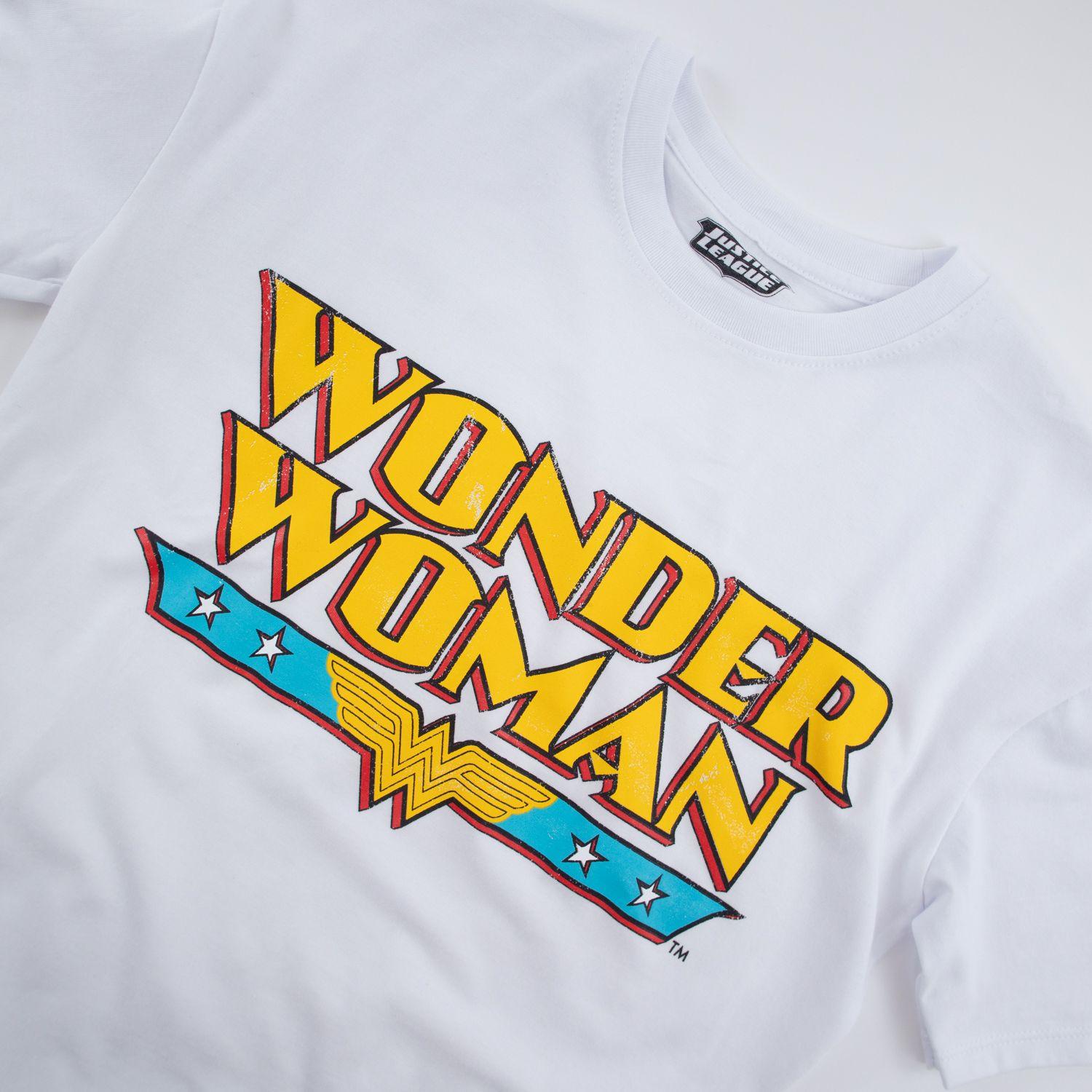 Polera Mujer Wonder Woman Escudo Blanco DC Comics-4
