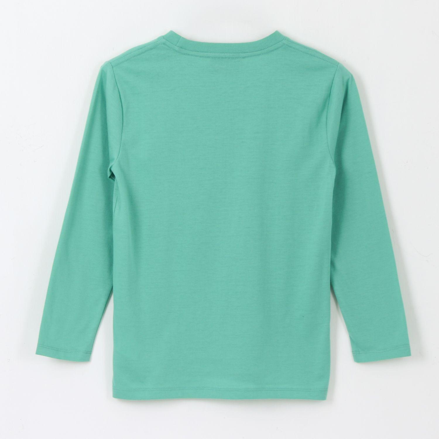 Polera Manga Larga Niño Personajes Verde Minecraft-1