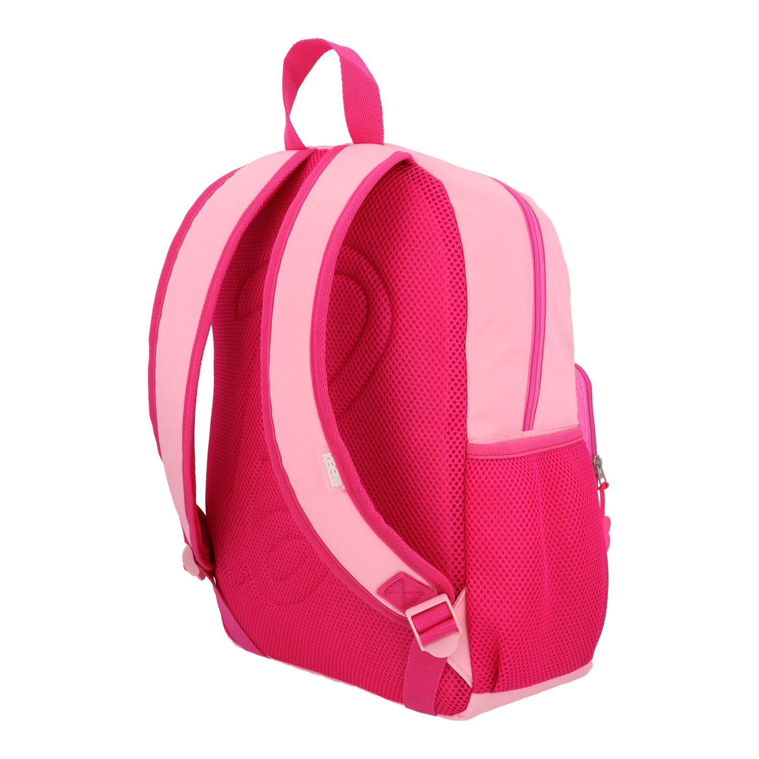 Mochila Escolar Niña con Bolsillo Frontal Rosado Barbie-3