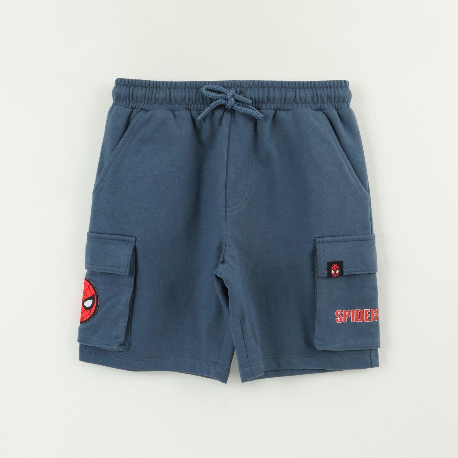 Short Cordón Niño Azul Cargo Spiderman Marvel-0